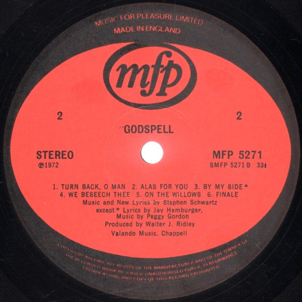 "Godspell" Cast, Chorus And Accompaniment : Godspell (LP, Album)