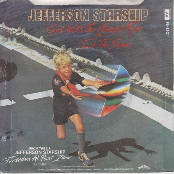 Jefferson Starship : Girl With The Hungry Eyes (7", Single)