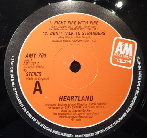 Heartland : Fight Fire With Fire (12", Single)