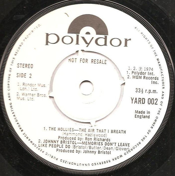 Various : Music For 5a.m. (7", Promo)