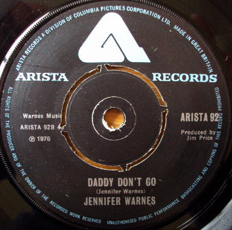 Jennifer Warnes : Right Time Of The Night (7", Single)