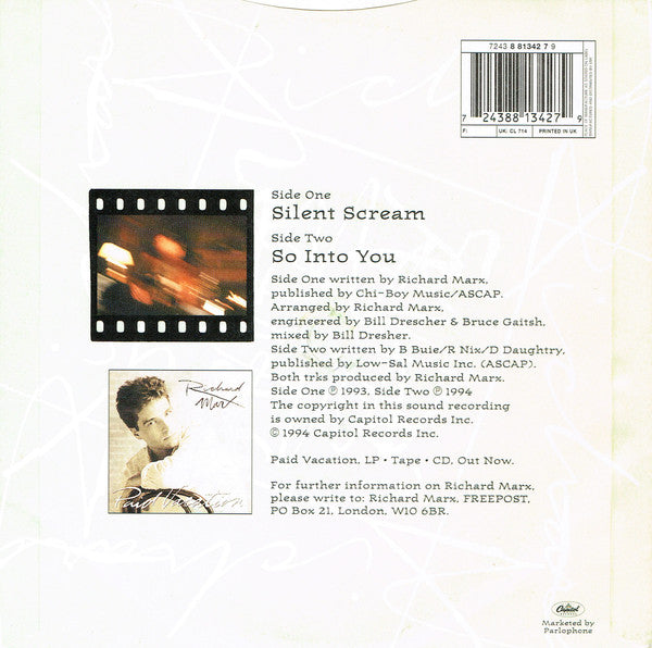 Richard Marx : Silent Scream (7")