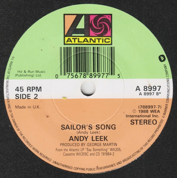 Andy Leek : Holdin' Onto You (7", Single)