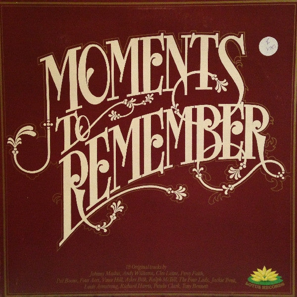 Various : Moments To Remember (LP, Comp)