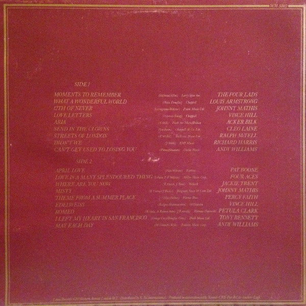 Various : Moments To Remember (LP, Comp)