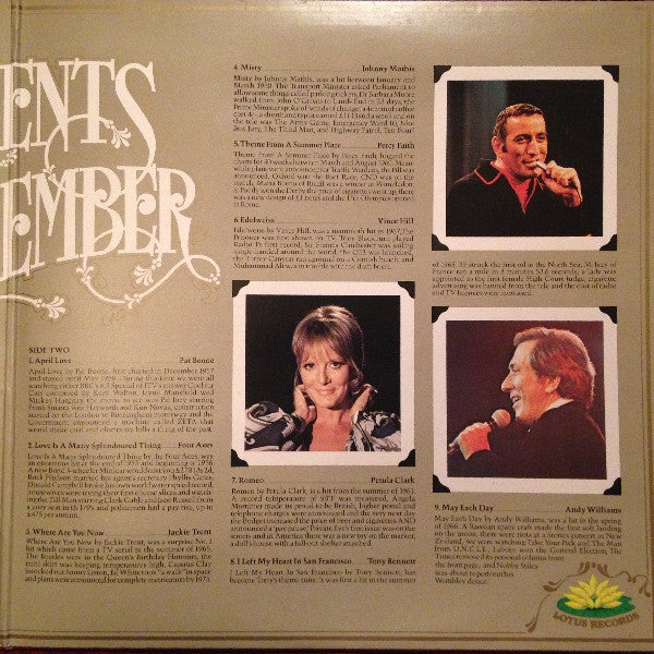Various : Moments To Remember (LP, Comp)
