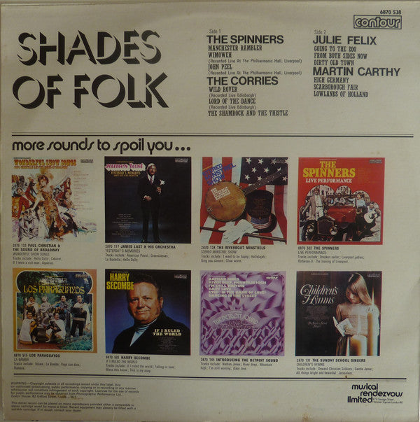 Various : Shades Of Folk (LP, Comp)