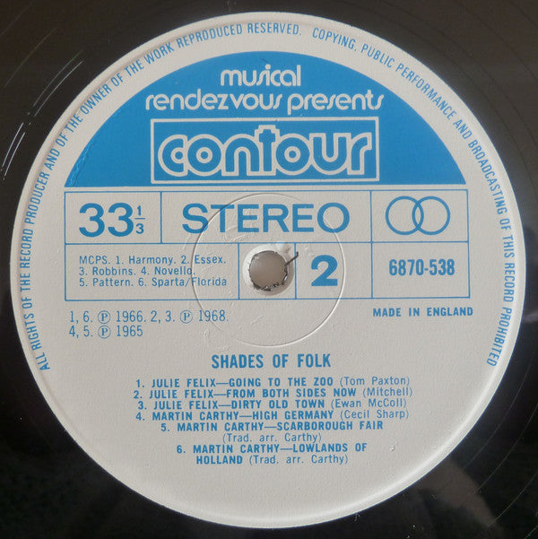 Various : Shades Of Folk (LP, Comp)