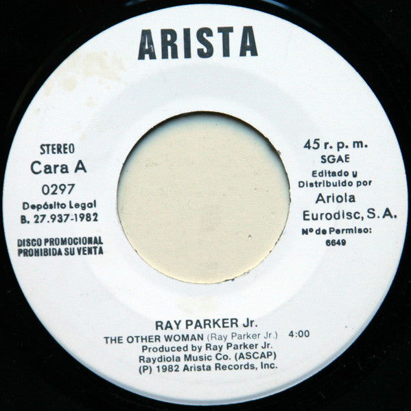 Ray Parker Jr. : The Other Woman (7", Single, Promo)