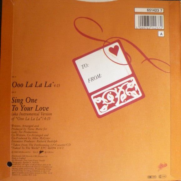 Teena Marie : Ooo La La La (7", Single)