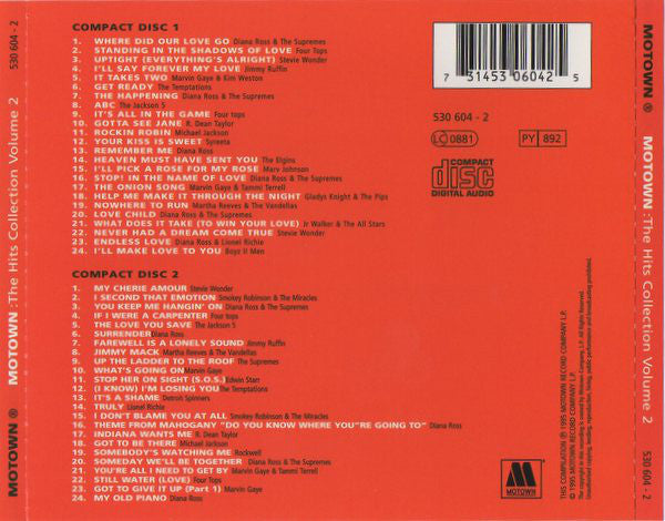 Various : Motown: The Hits Collection Volume 2 (2xCD, Comp)