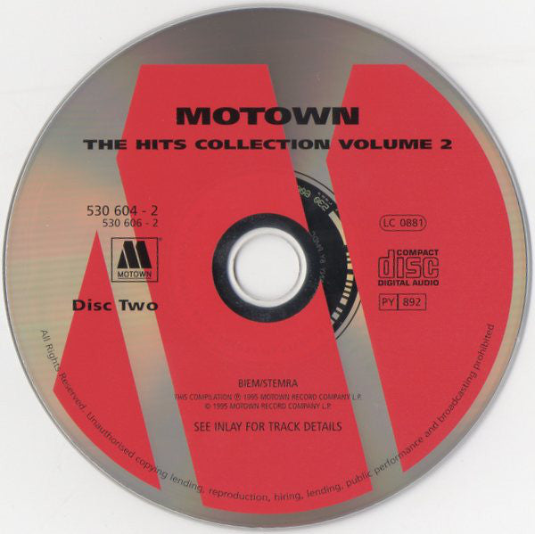 Various : Motown: The Hits Collection Volume 2 (2xCD, Comp)