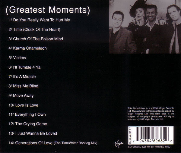 Culture Club : Greatest Moments (CD, Comp)