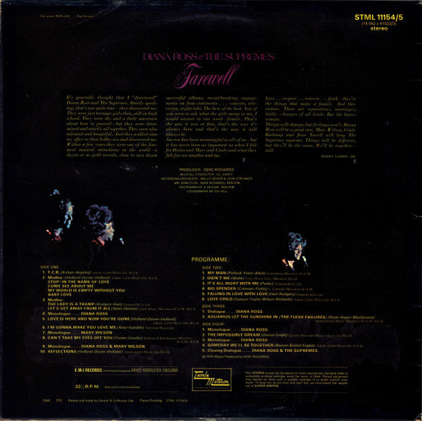 The Supremes : Farewell (2xLP, Album)