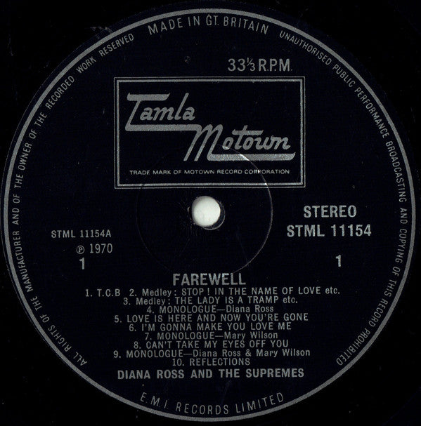 The Supremes : Farewell (2xLP, Album)