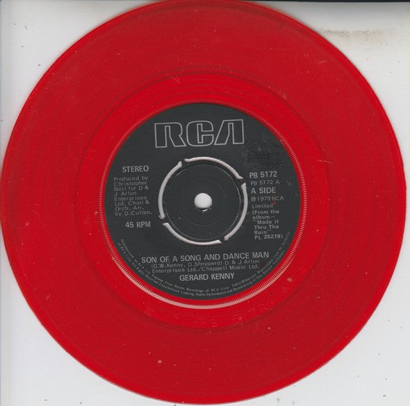 Gerard Kenny : Son Of A Song And Dance Man (7", Single, Red)