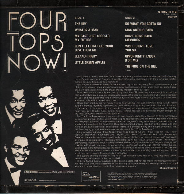 Four Tops : Four Tops Now! (LP, Album)