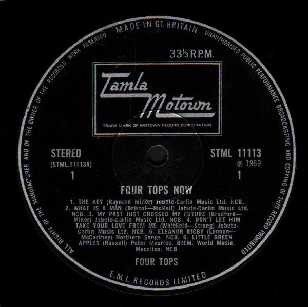Four Tops : Four Tops Now! (LP, Album)
