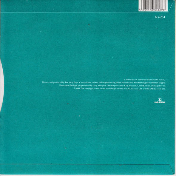 Dusty Springfield : In Private (7", Single, Pap)