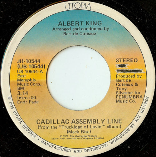 Albert King : Cadillac Assembly Line (7", Mono, Promo)