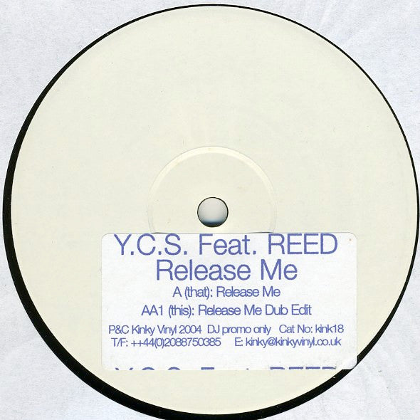 Y.C.S. Featuring S. Reed : Release Me (12", Promo, W/Lbl, Sti)
