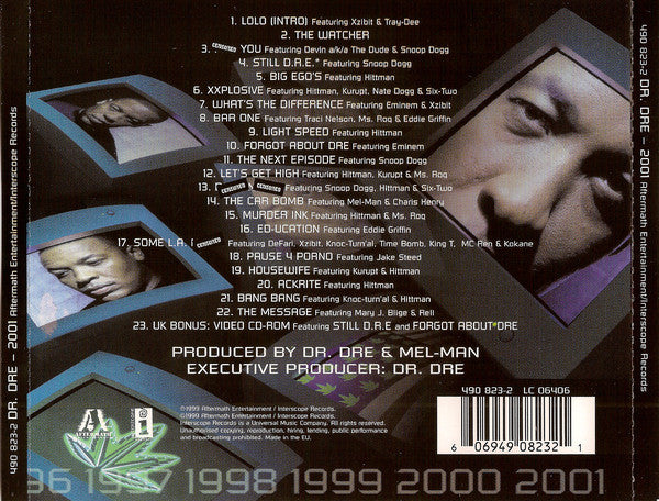 Dr. Dre : 2001 (CD, Album, Enh)