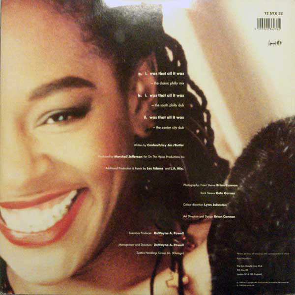 Kym Mazelle : Was That All It Was (Classic Philly Mix) (12")