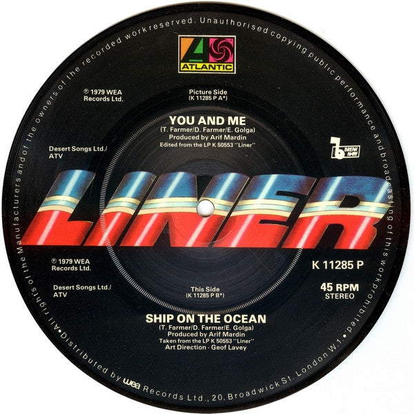 Liner : You And Me (7", Single, Pic)