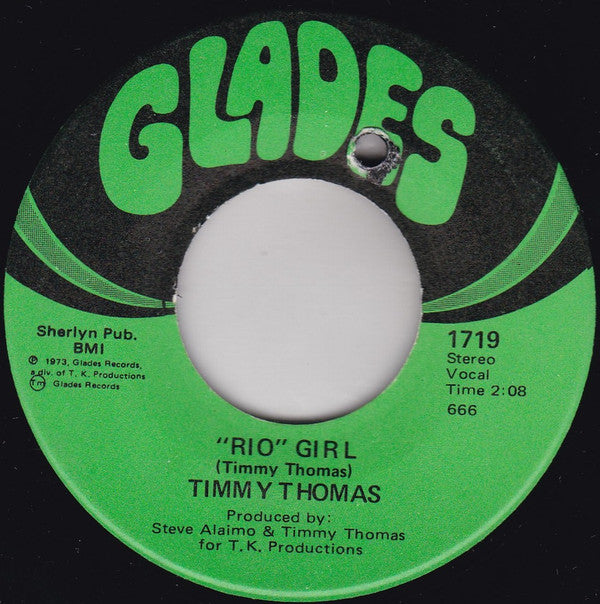 Timmy Thomas : "Rio" Girl / One Brief Moment (7")