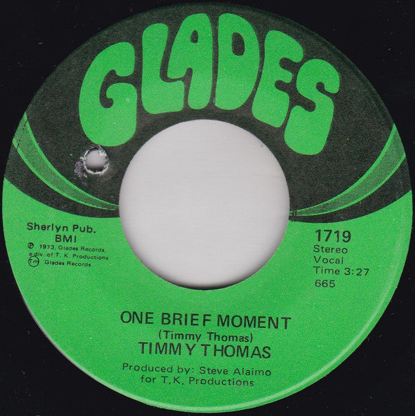 Timmy Thomas : "Rio" Girl / One Brief Moment (7")