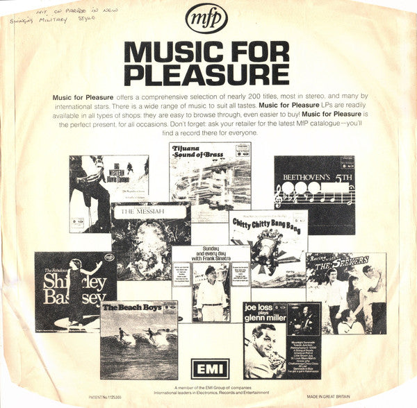 Alan Moorhouse And His Bond Street Brigade : Hits On Parade In New Swinging Military Style (LP)