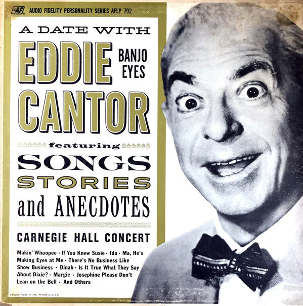 Eddie Cantor : Carnegie Hall Concert (LP, Album)