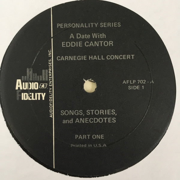 Eddie Cantor : Carnegie Hall Concert (LP, Album)
