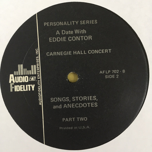 Eddie Cantor : Carnegie Hall Concert (LP, Album)