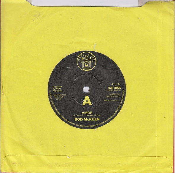 Rod McKuen : Amor (7", Single)