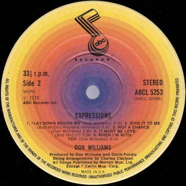 Don Williams (2) : Expressions (LP, Album)