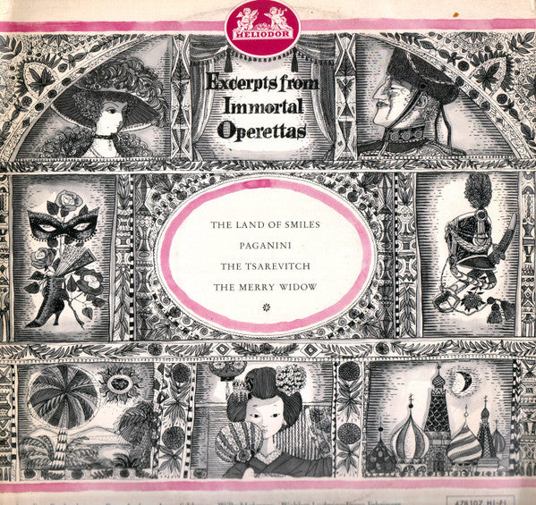 Franz Lehár : Land Of Smiles / Paganini / The Tsarevitch / The Merry Widow (LP, Comp, Mono)