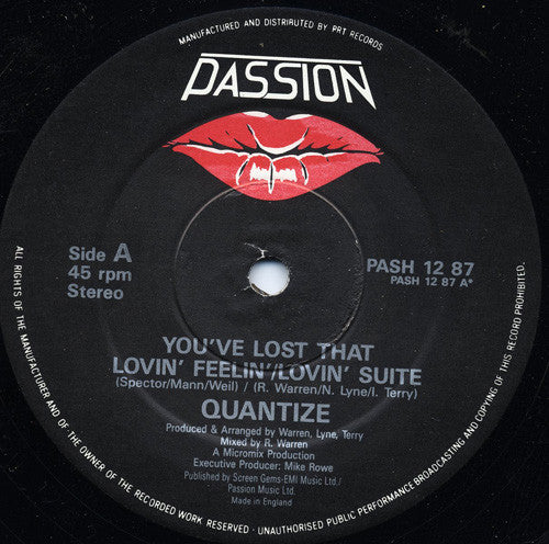Quantize : You've Lost That Lovin' Feeling (12")