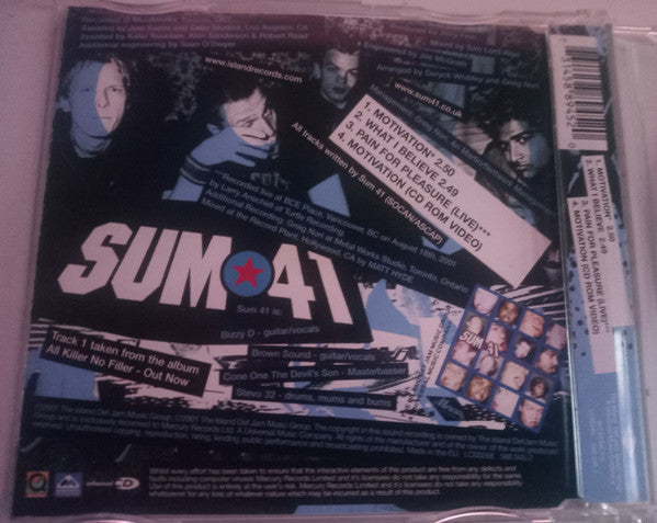 Sum 41 : Motivation (CD, Single, Enh)