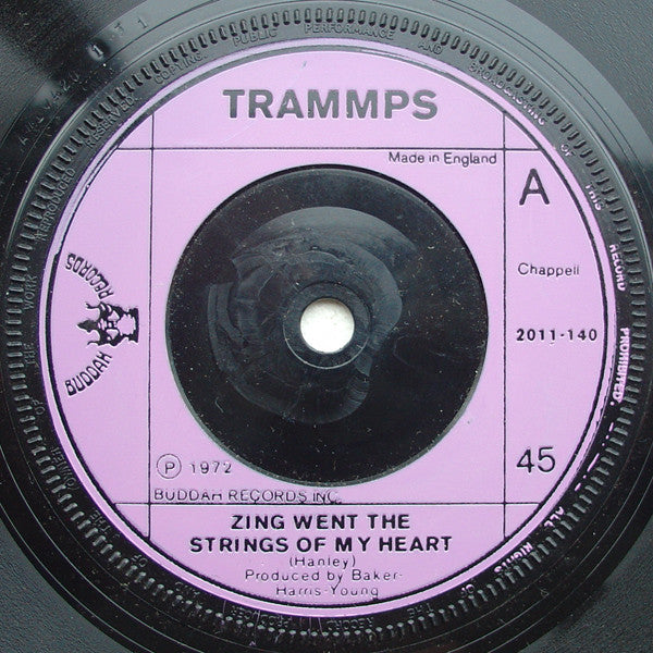 Trammps* : Zing Went The Strings Of My Heart (7", Pur)