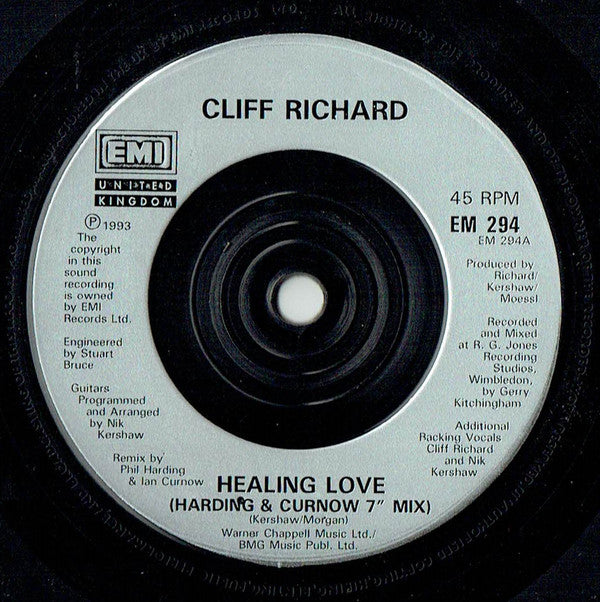 Cliff Richard : Healing Love (7")