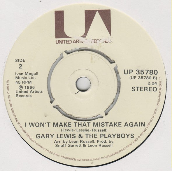 Gary Lewis & The Playboys : My Heart's Symphony (7", Single)
