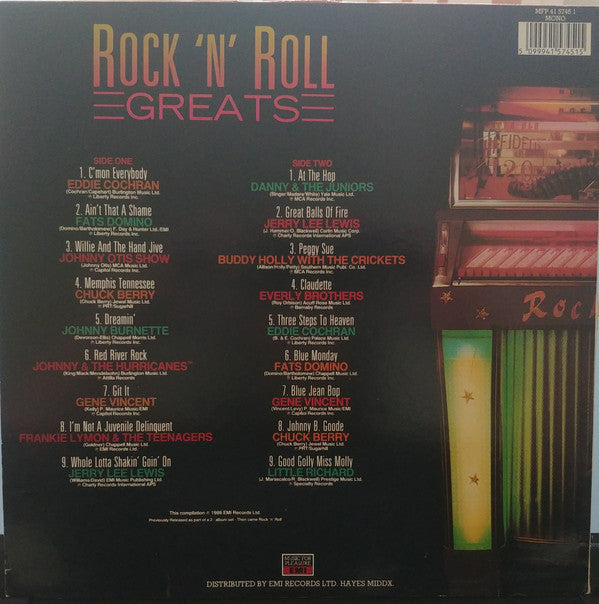 Various : Rock 'N' Roll Greats (Volume Two) (LP, Comp, Mono)