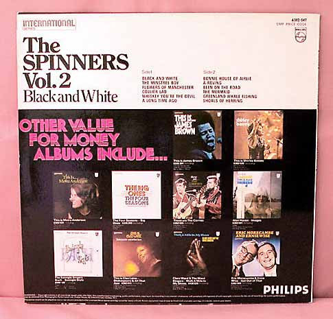 The Spinners : Vol. 2 Black And White (LP, Comp)