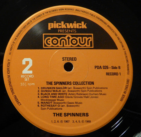 The Spinners : The Spinners Collection (2xLP, Comp)