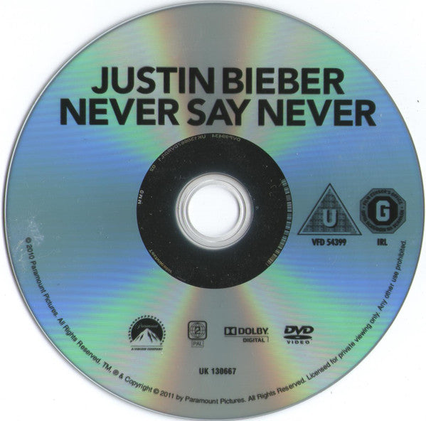 Justin Bieber : Never Say Never (DVD-V, PAL)