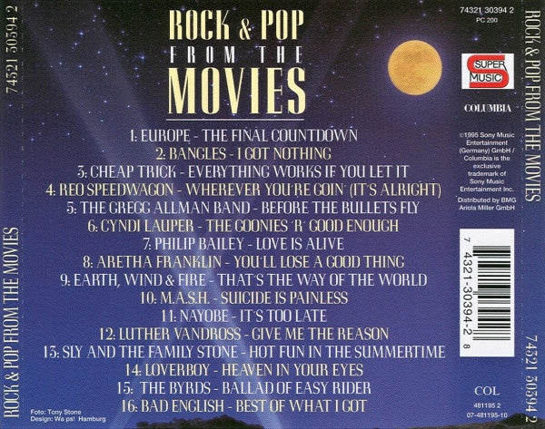 Various : Rock & Pop From The Movies (CD, Comp)