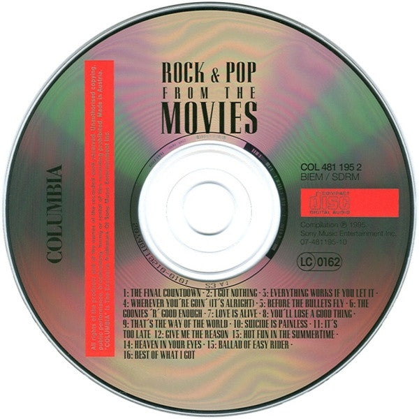 Various : Rock & Pop From The Movies (CD, Comp)