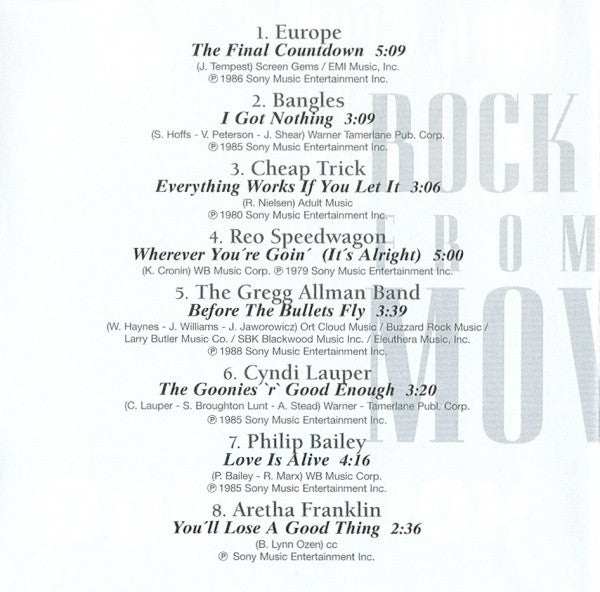 Various : Rock & Pop From The Movies (CD, Comp)