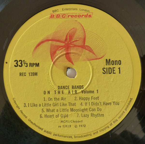 Various : Dance Bands On The Air Vol 1 (LP, Comp)